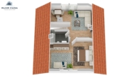 Dachgeschoss - Charmantes freistehendes Einfamilienhaus mit Wintergarten und großem Gartenparadies in ruhiger Lage