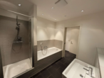 Badezimmer - Attraktive 3-Zimmer-Wohnung mit 2 Balkonen und traumhaftem Ruhrblick in Mülheim